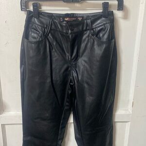 Dollhouse Leather Flare Leg Pants